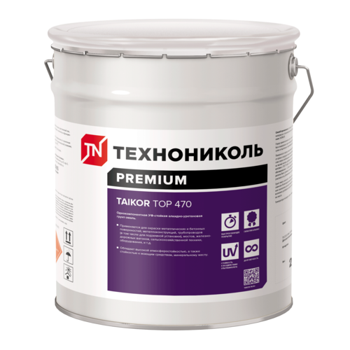 Грунт-эмаль алкидно-уретановая универсальная TAIKOR Top 470 / ТАЙКОР Топ 470